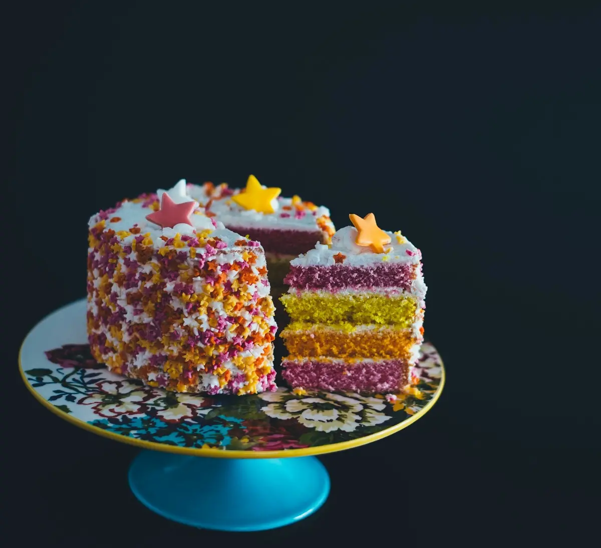 Gâteau de fête en parts